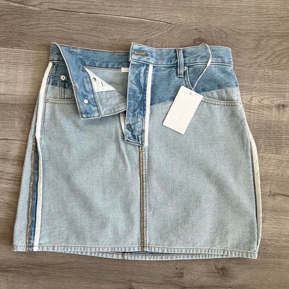 Helmut Lang rev mini denim skirt